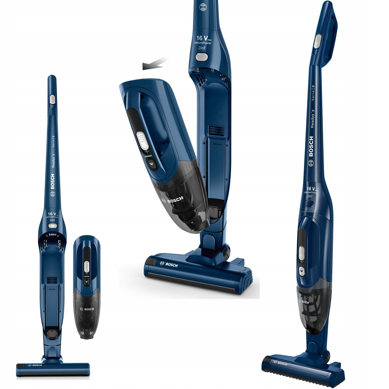 Akumulátorový vertikálny vysávač Bosch BBHF216 2v1 Ručná elektrická kefa