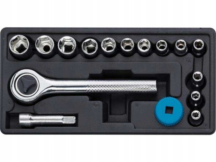 

Klucze nasadowe 1/4" 4-13 mm Zestaw 16 szt.
