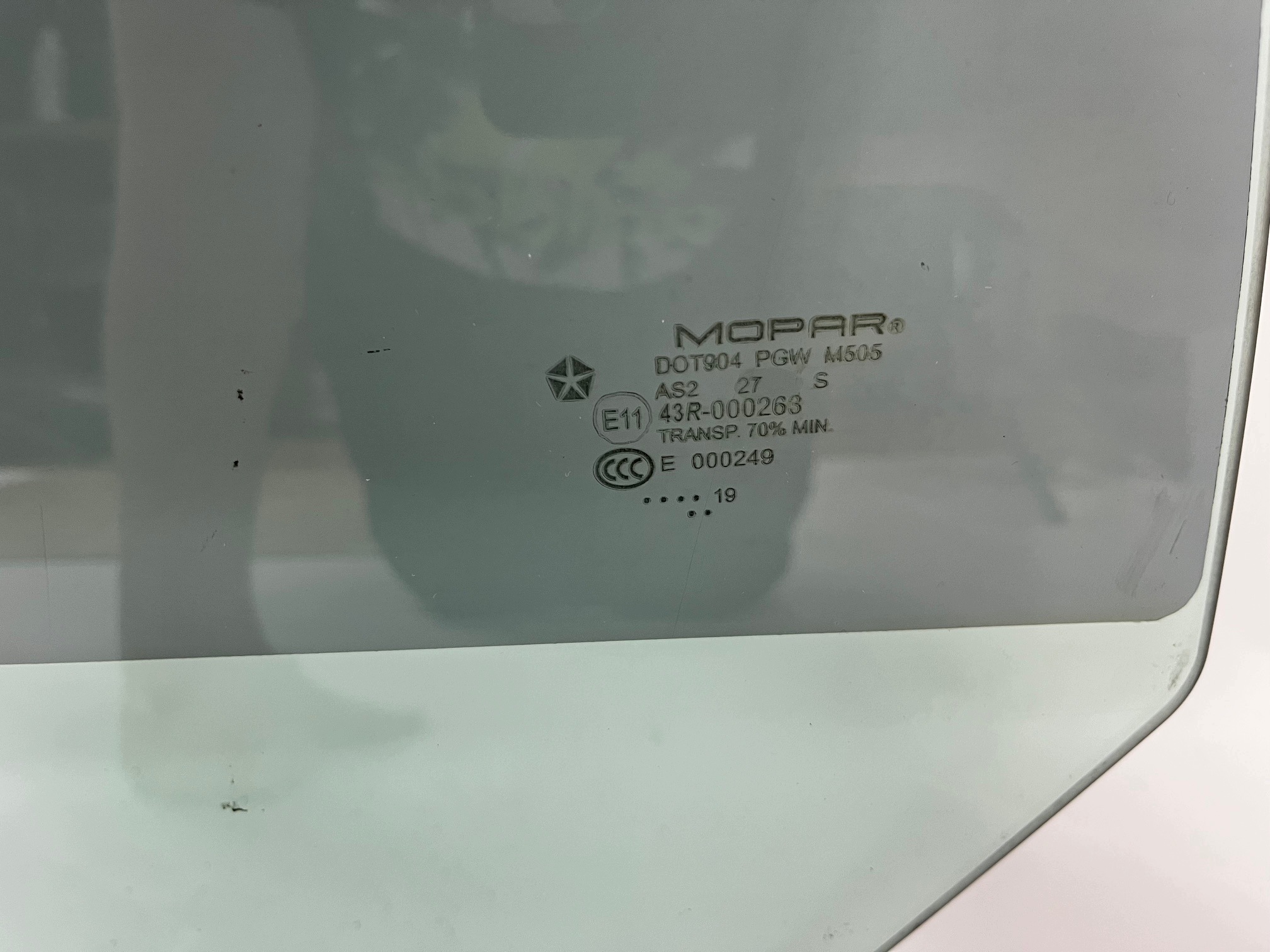 Dodge Challenger 2019 Vitre Latérale/côté Gauche Chauffeurs