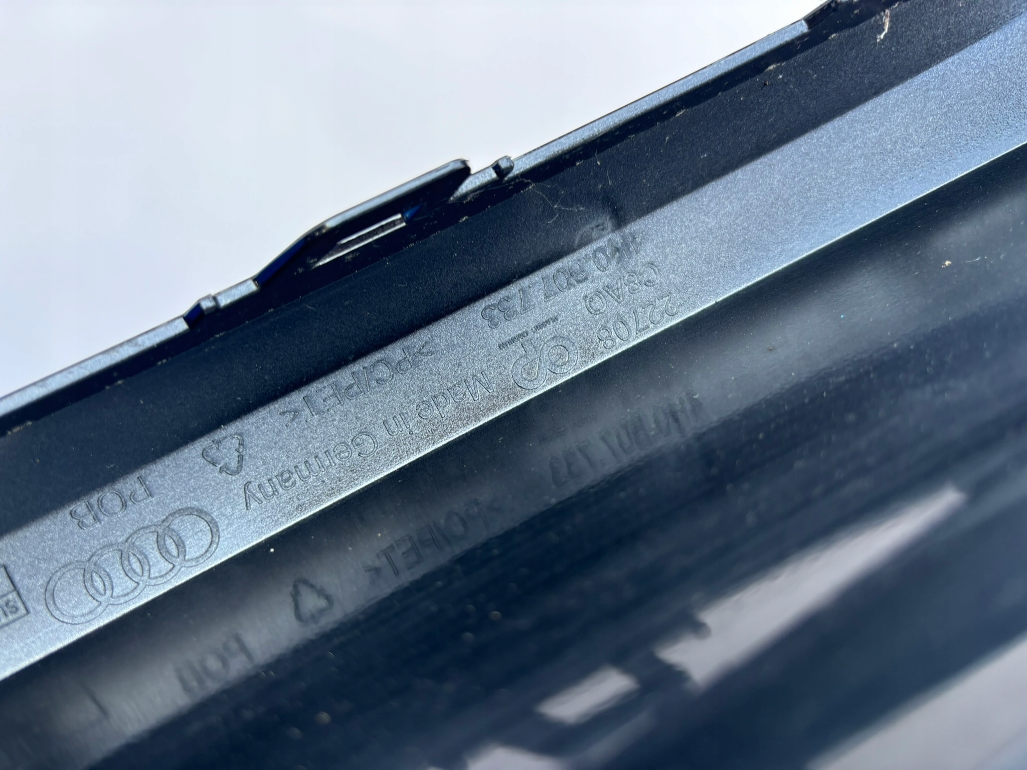 AUDI A6 4K0 C8 ALLROAD SPOILER accessori Paraurti Anteriore 4K0807733 MSK202M