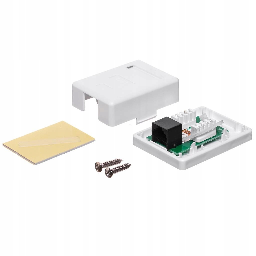 Gniazdo kompletne natynkowe 1xRJ45 UTP kat. 6, Netrack Producent Netrack