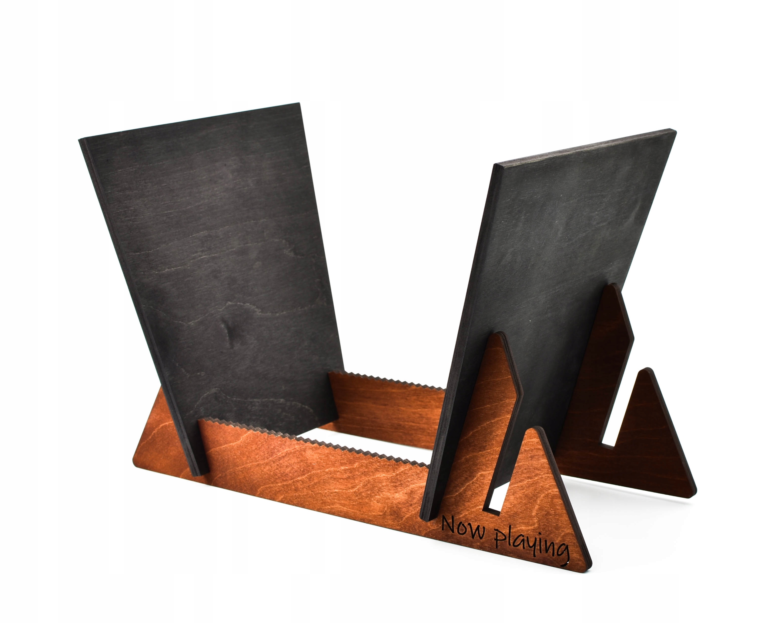 Stojan na vinylové desky now playing vinyl police organizér dřevěná rukojeť