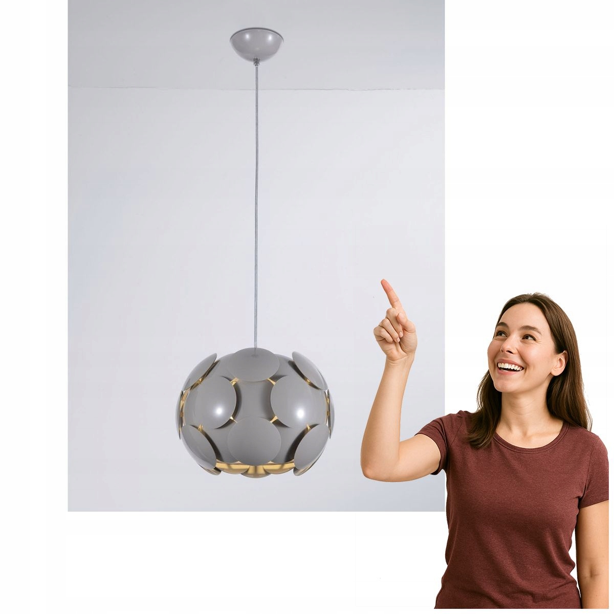 Závěsná lampa Santina Gr P0317-01S-U1GM Italux