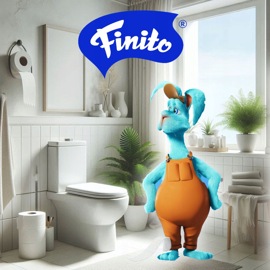 Finito Jumbo toaletní papír bílý, 2vrstvý, 100 m, 12 rolí