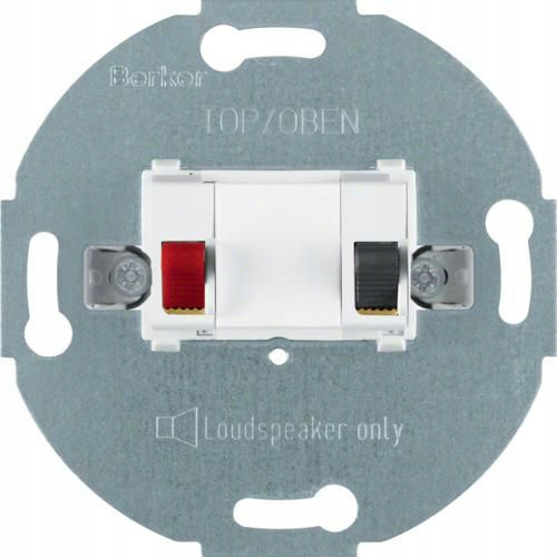 Jednonásobná bílá reproduktorová zásuvka one.platform