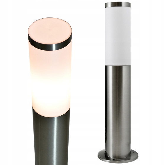 

Lampa Ogrodowa Led Słupek E27 Tuba Inox Livia 45cm