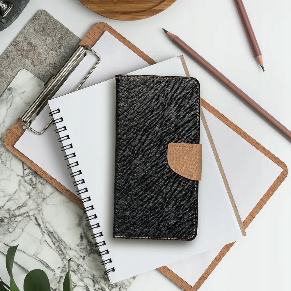 Kabura do Iphone 14 Pro Fancy Book czarno złoty