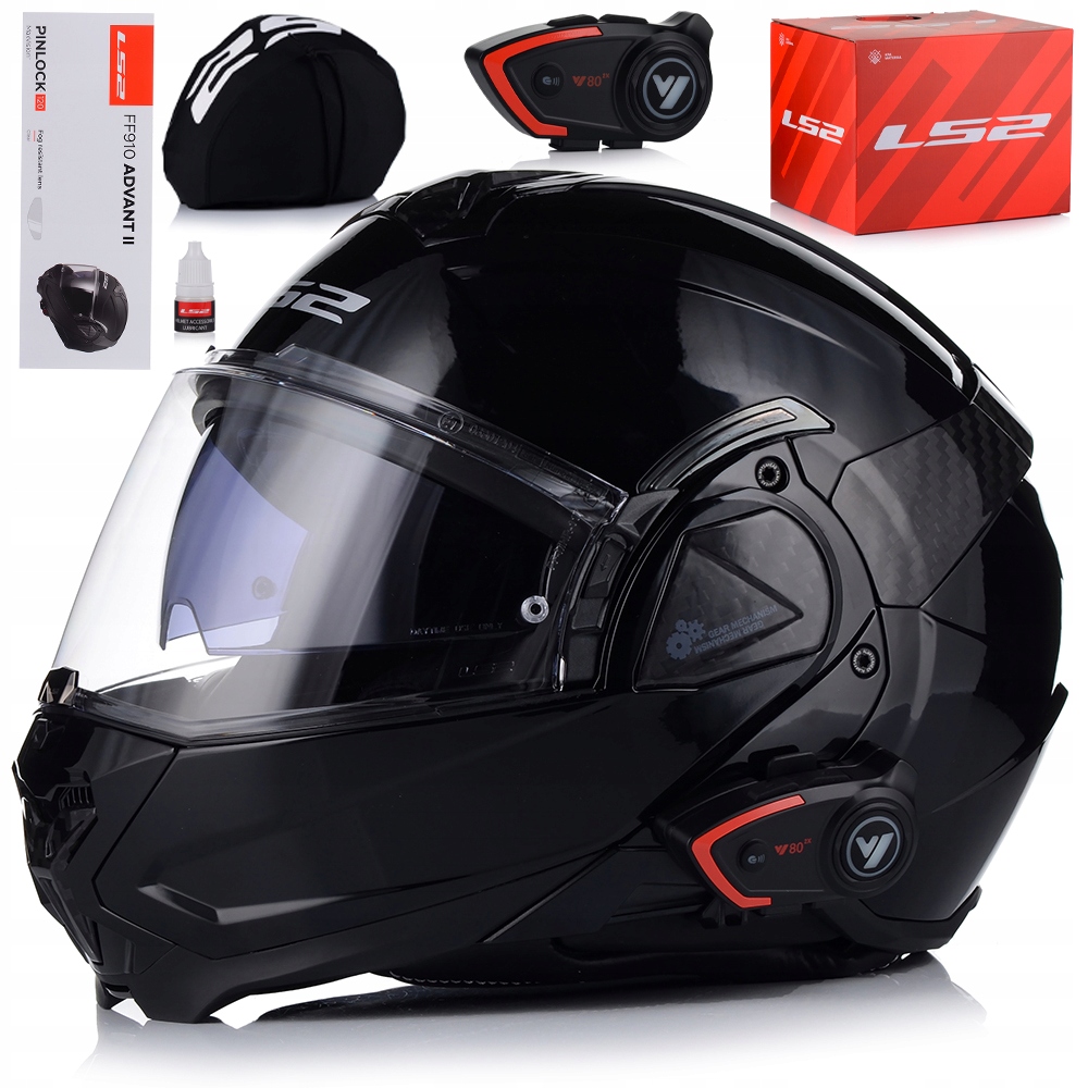 Motocyklová Prilba S Interkomom LS2 FF910 Advant II Čeľusťová Pinlock