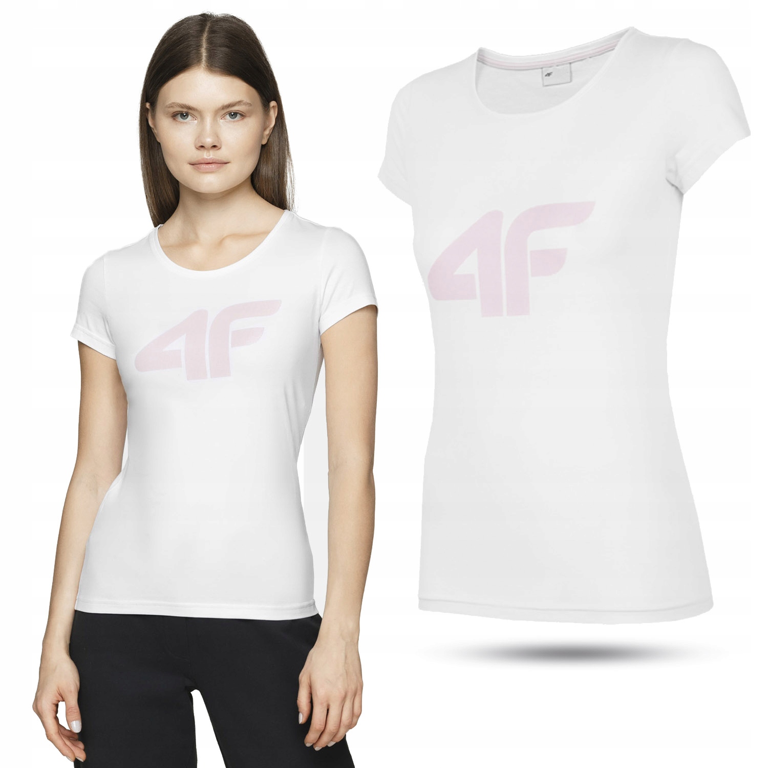 

Damska Koszulka 4F H4-TSD005 T-shirt Lato Bawełna