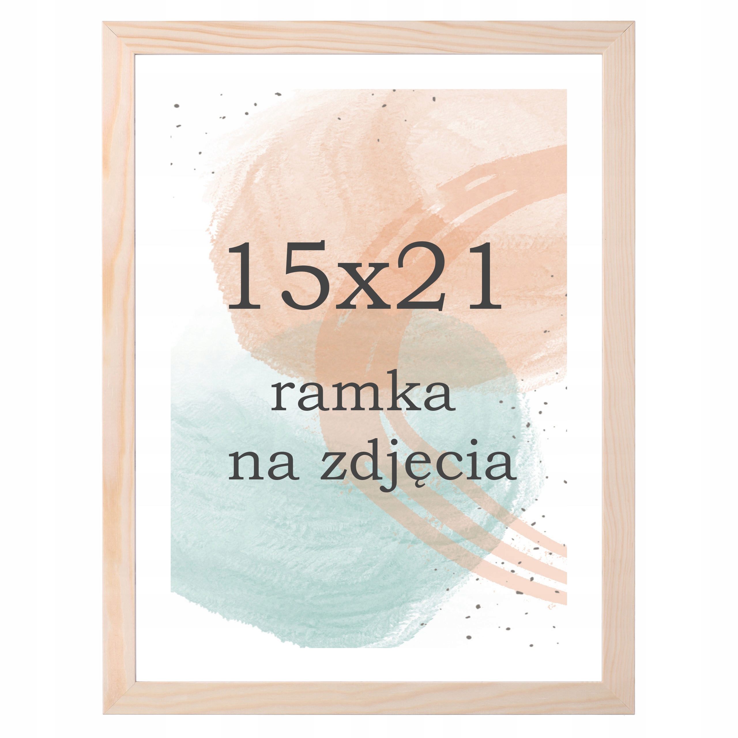 

Ramka na zdjęcia 15x21 drewniana sosnowa ramki A5