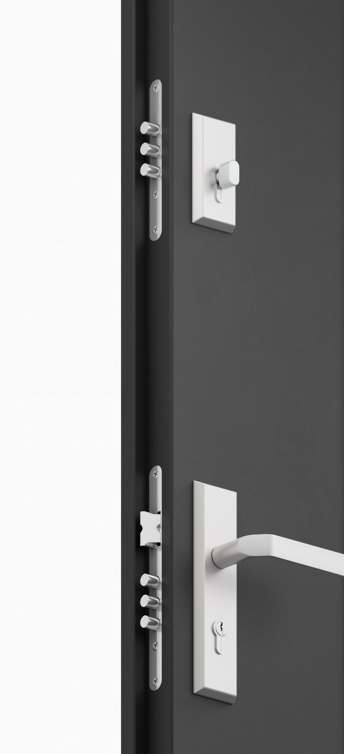 DRZWI PRAWE 55MM ZEWNĘTRZNE ANTRACYT DARK 90 CM Stan opakowania oryginalne