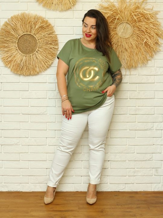 

Modna Casualowa Bluzka Plus Size kolory