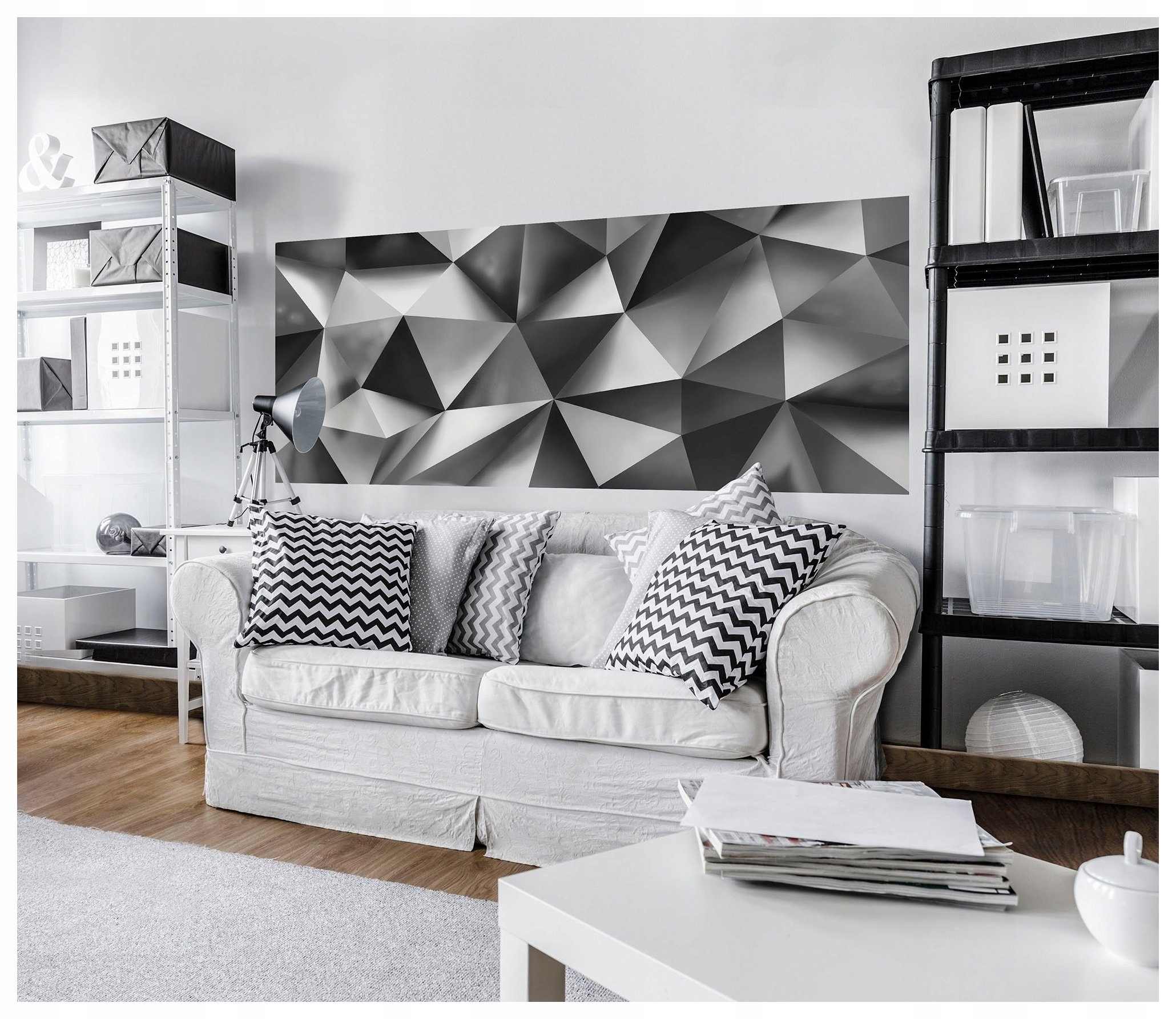 Fototapeta flizelina Abstraktní trojúhelníky moderní design 250x104 lepidlo