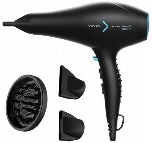 Suszarka Cecotec Suszarka Bamba IoniCare 5350 PowerShine Ice Czarna 2600W