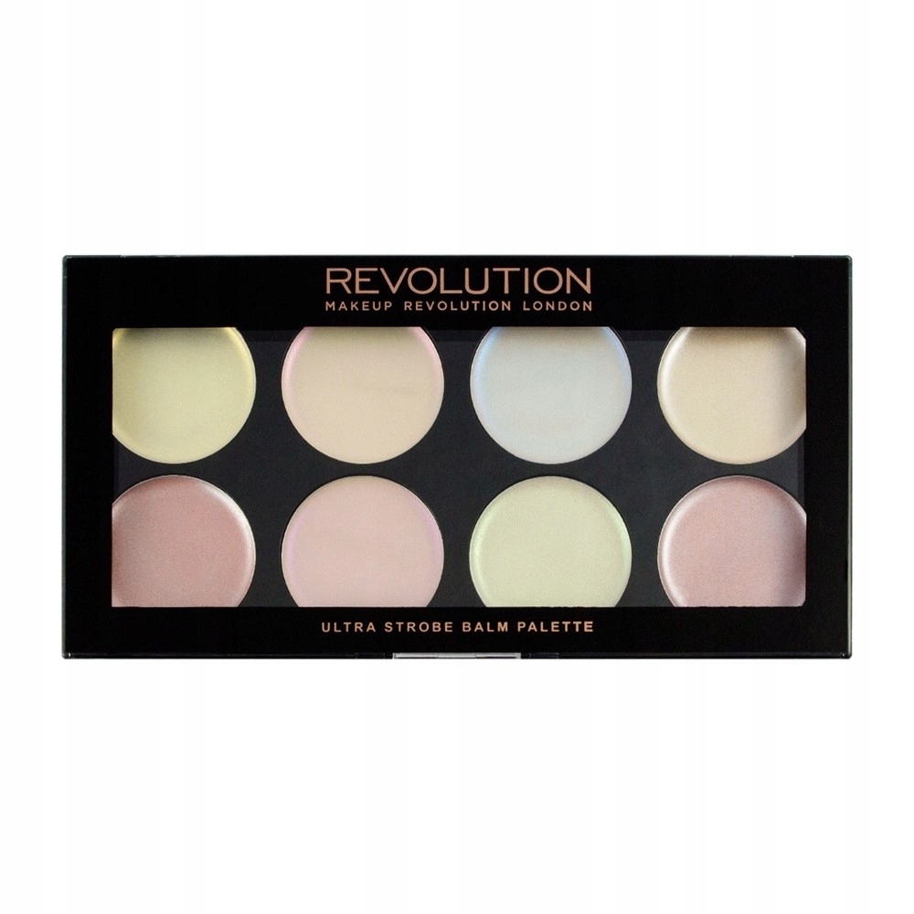 Makeup Revolution Paleta kremowych rozświetlaczy do twarzy Ultra Strobe Bal