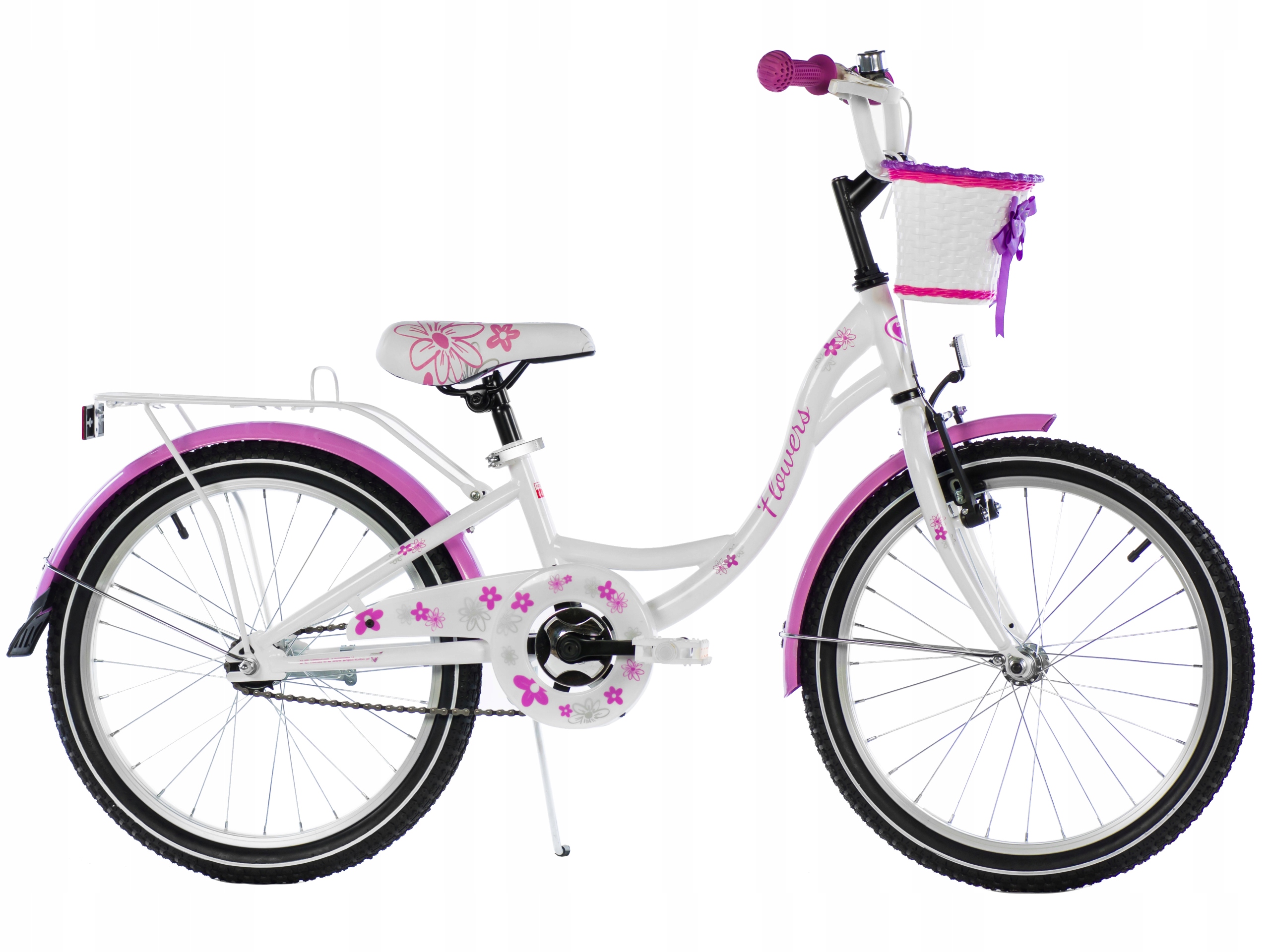 

Polski Rower 20" Flowers Rowerek for girl