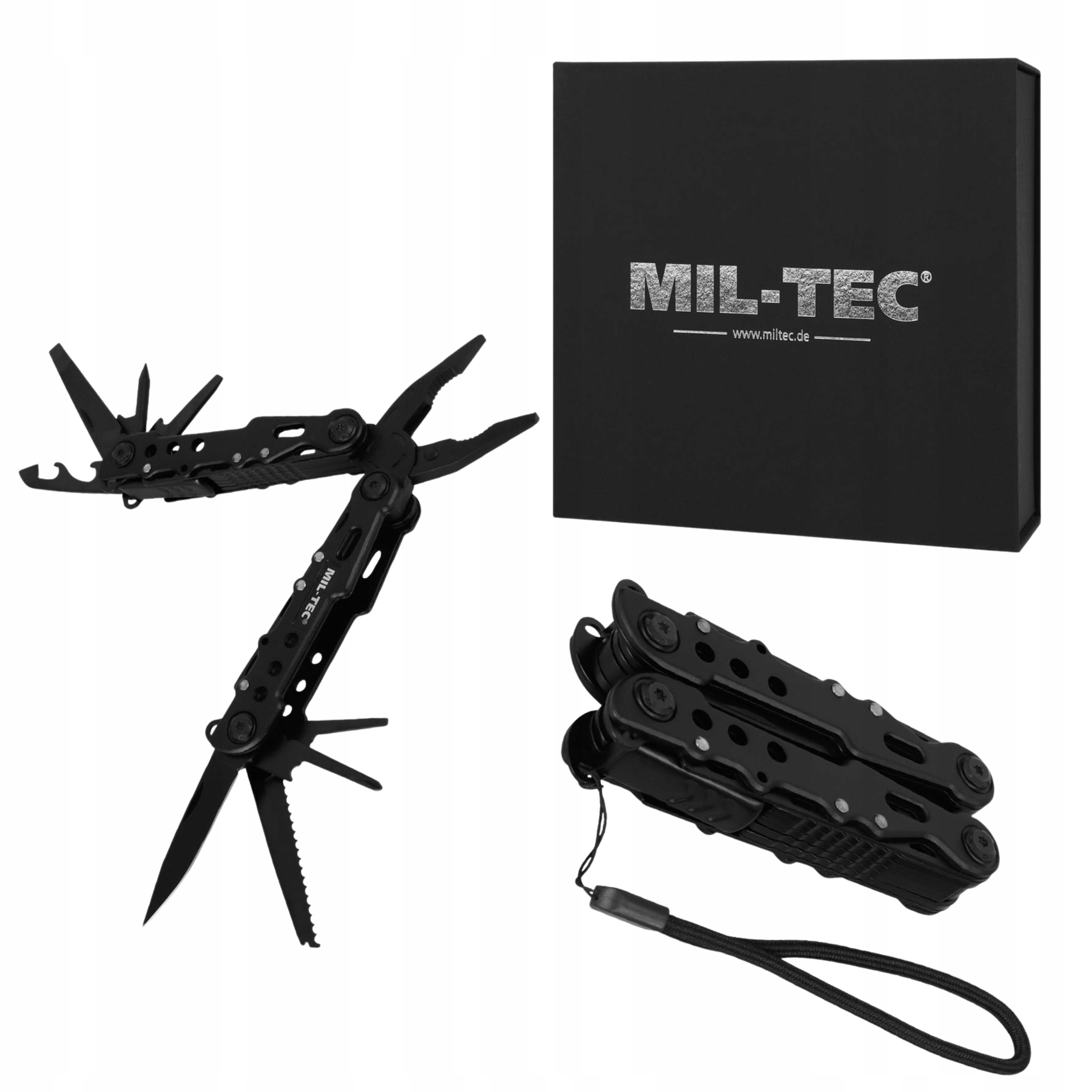 Multitool Narzędzie Wielofunkcyjne Mil-tec Black Cobra 12w1 Etui