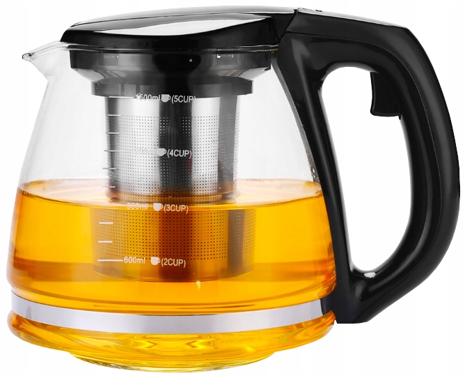 

Dzbanek Z Zaparzaczem 1500 ML Żaroodporny Czarny