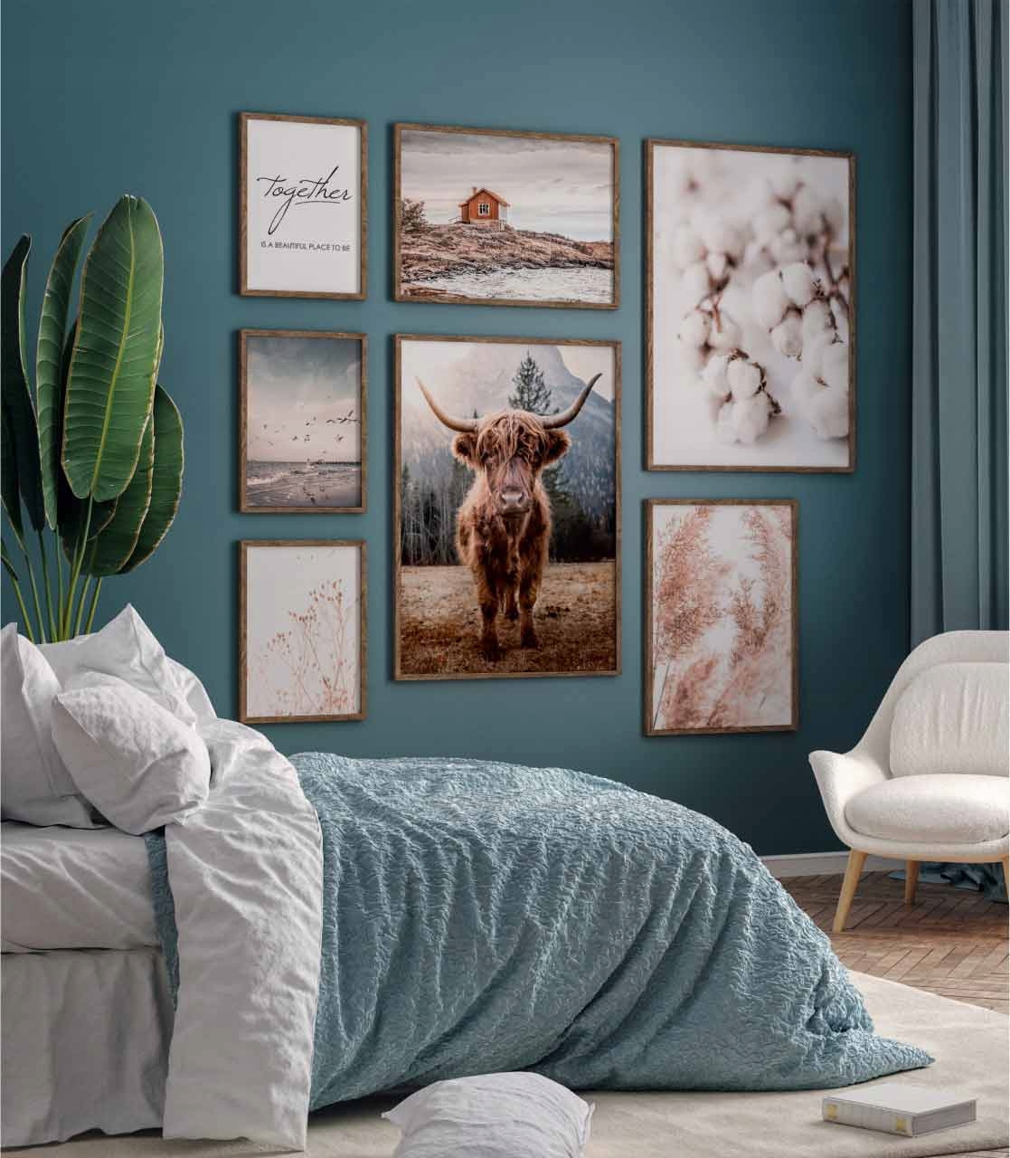 Plakat - Bawełna - 70 x 100 cm Marka Fotobloki & Decor