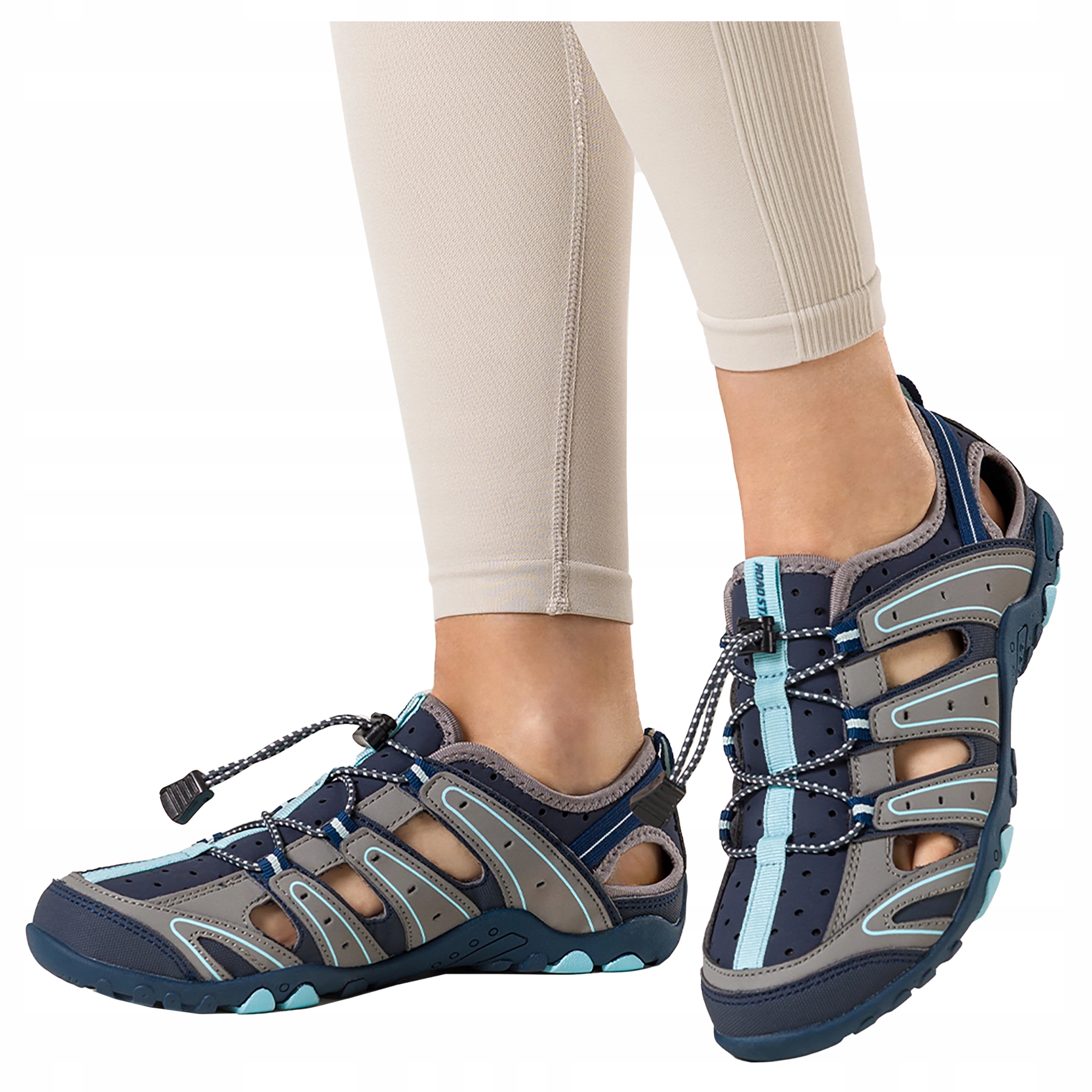 Sandały Damskie Trekkingowe Sportowe Przewiewne Lekkie Miękkie r 37