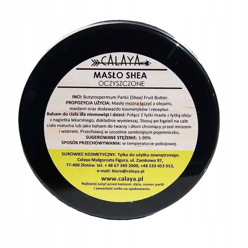 

Masło shea oczyszczone 200g Calaya