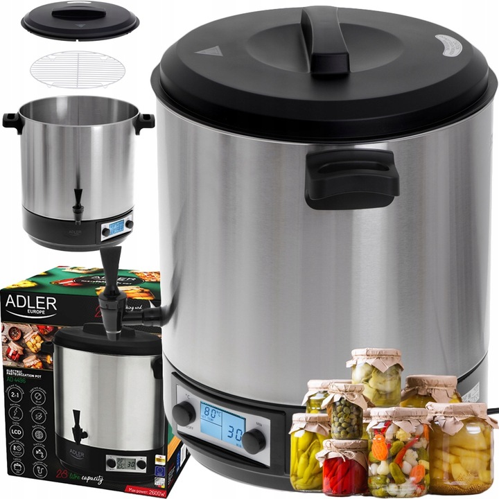 Elektrický hrnec na pasterizaci sklenic Varník na zavařování 28L 2600W