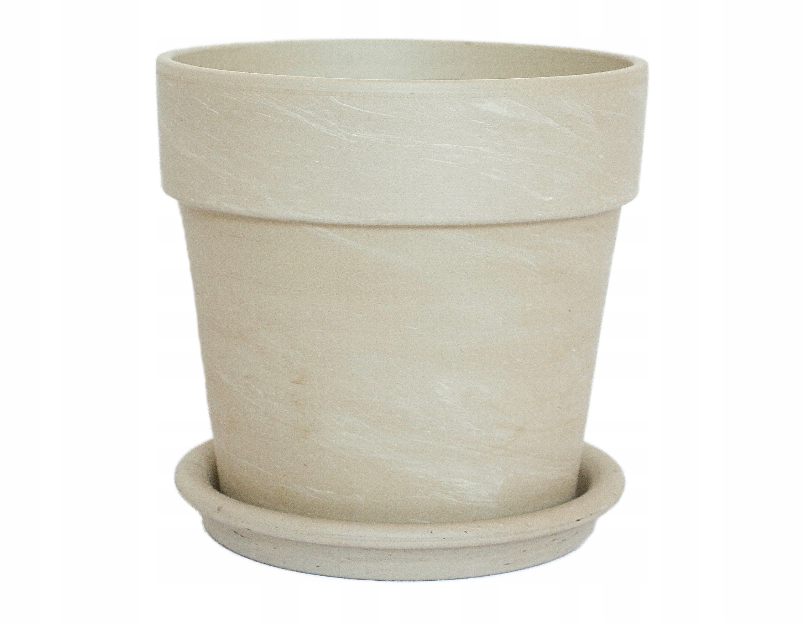 

Donica ceramiczna terakota jasna 24x22cm podstawka