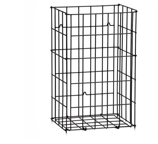 Levně Kovový koš otevřený K 47 černý