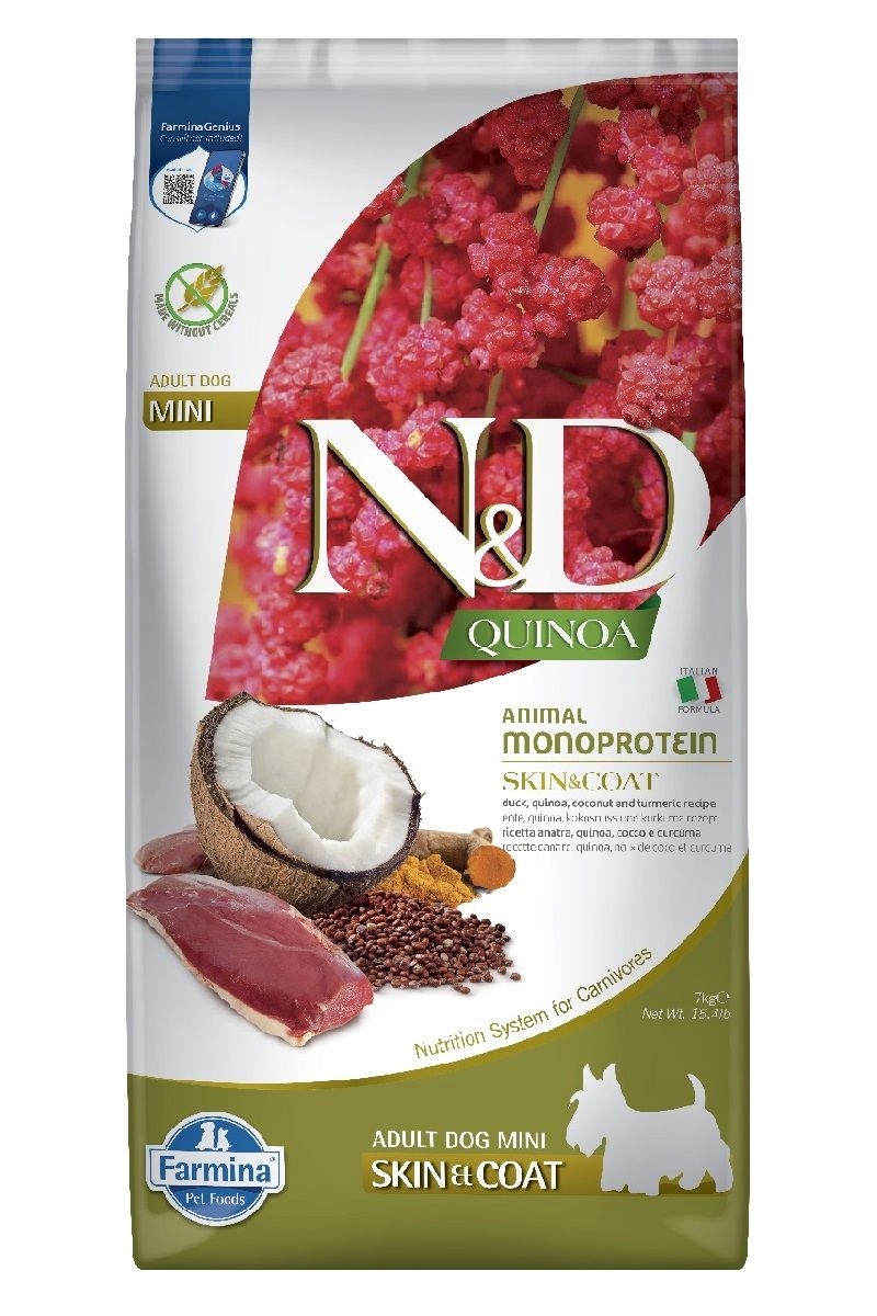 Farmina Dog Quinoa Skin & Coat Adult Mini duck 7 kg