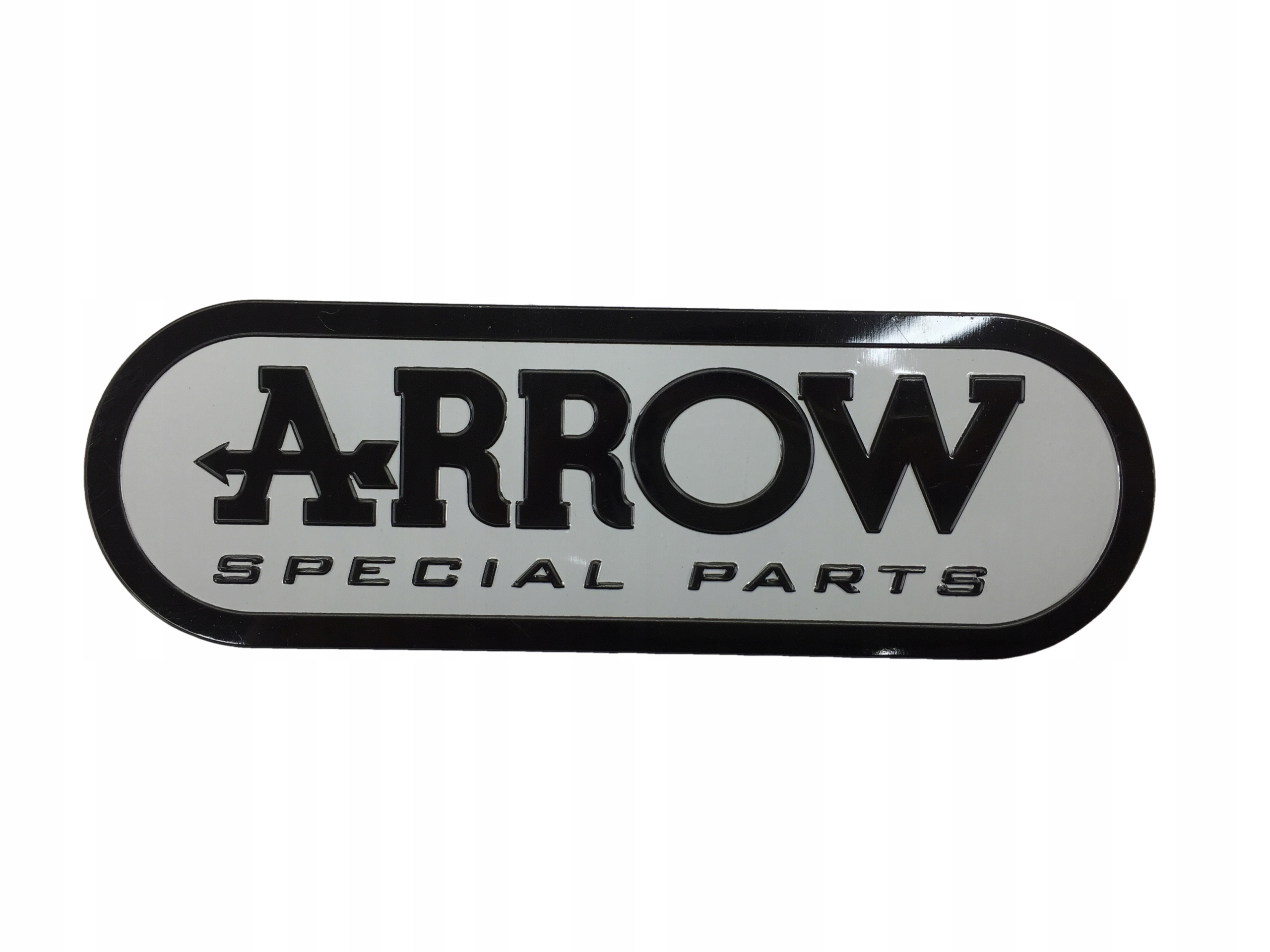 NAPIS LOGO NALEPKA EMBLEMAT ALUMINIOWY DO ARROW NAKLEJKA NA WYDECH