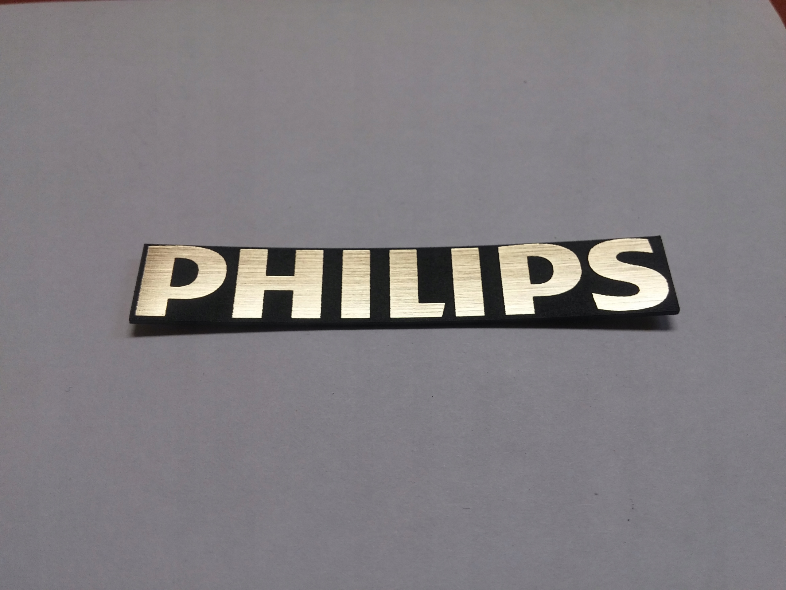 

Philips naklejka emblemat 30 x 5 mm * Złota