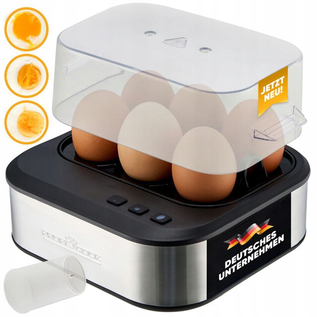 Automatyczny Jajowar Do Gotowania Jaj Jajek 6szt Regulacja Twardości Miarka