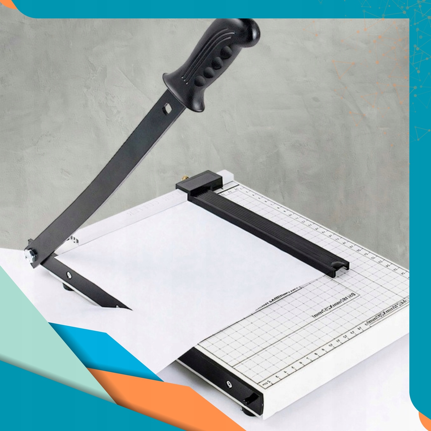 METALOWA GILOTYNA DO CIĘCIA PAPIERU PRECYZYJNA OBCINARKA WZMOCNIONA A4 A5 Marka inna