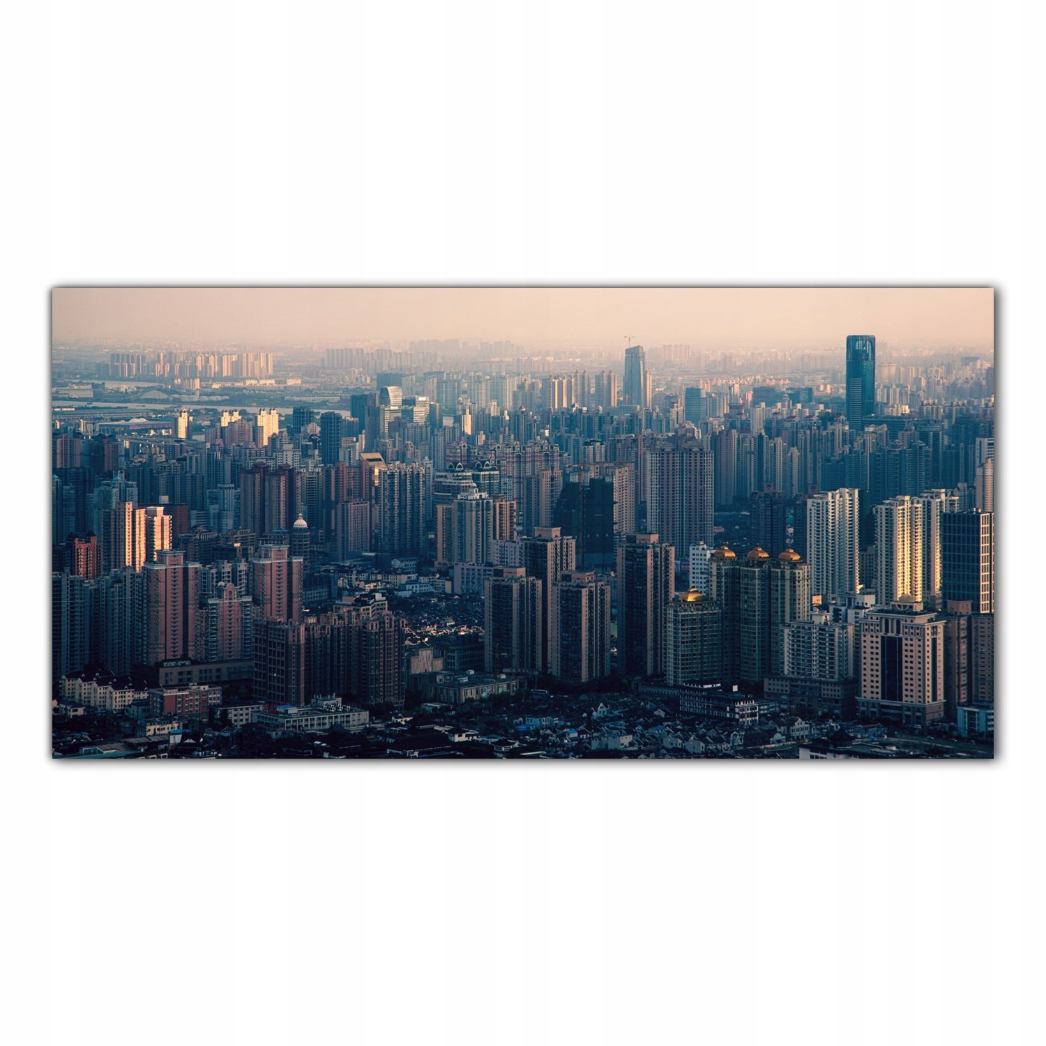 Shanghai Město Asie 100x50 Skleněné panely kuchyně