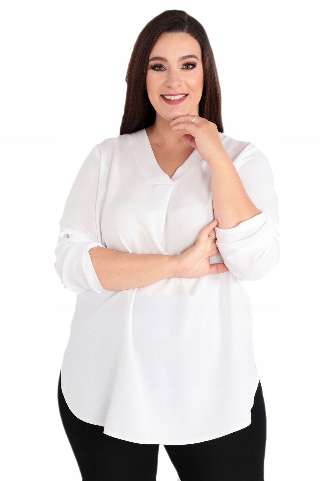 

Elegancka bluzka oryginalna Plus Size rozmiar 48