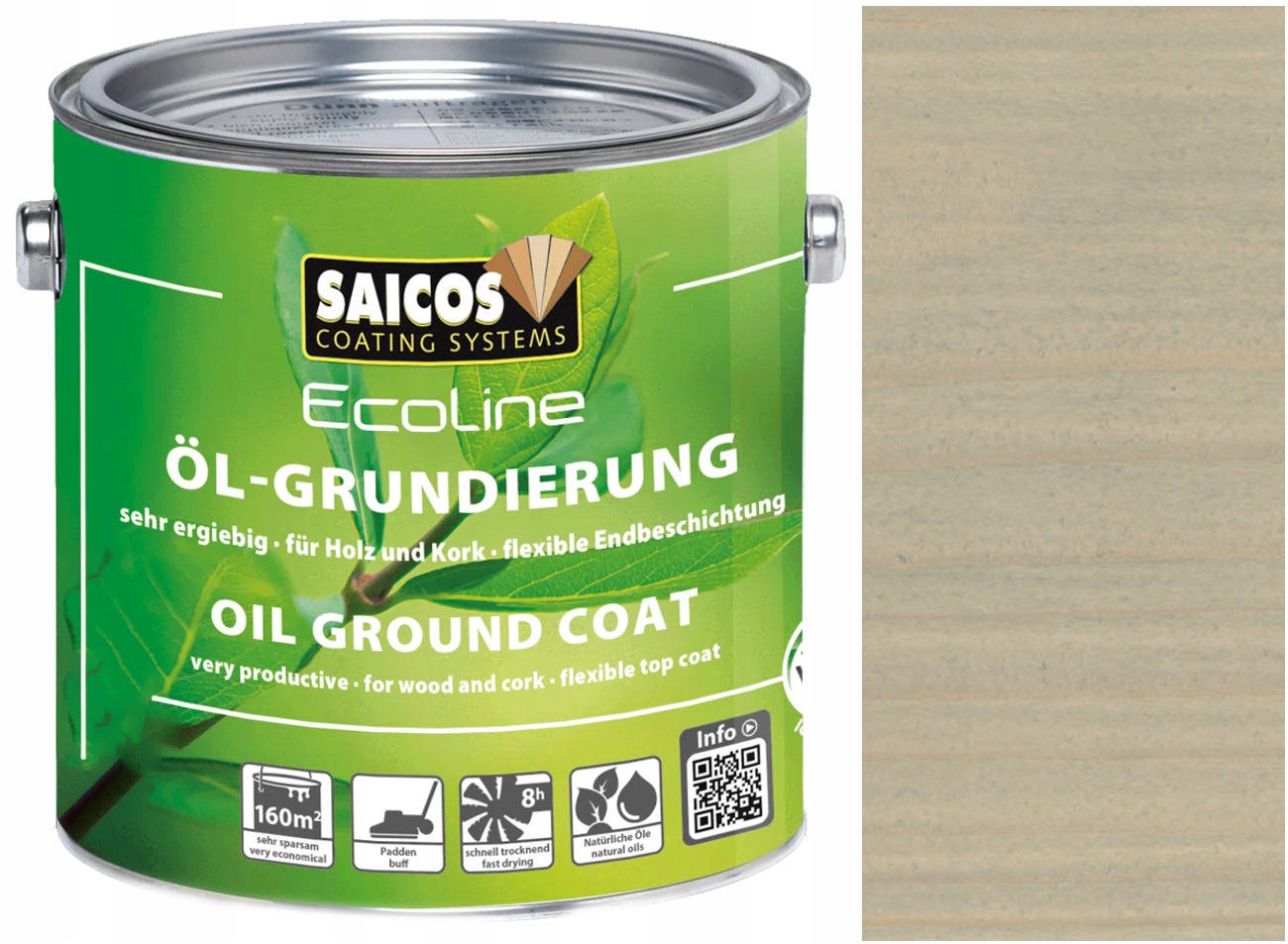 Saicos MultiTop Zemný olej Srebrnosivý 3417 2,5L