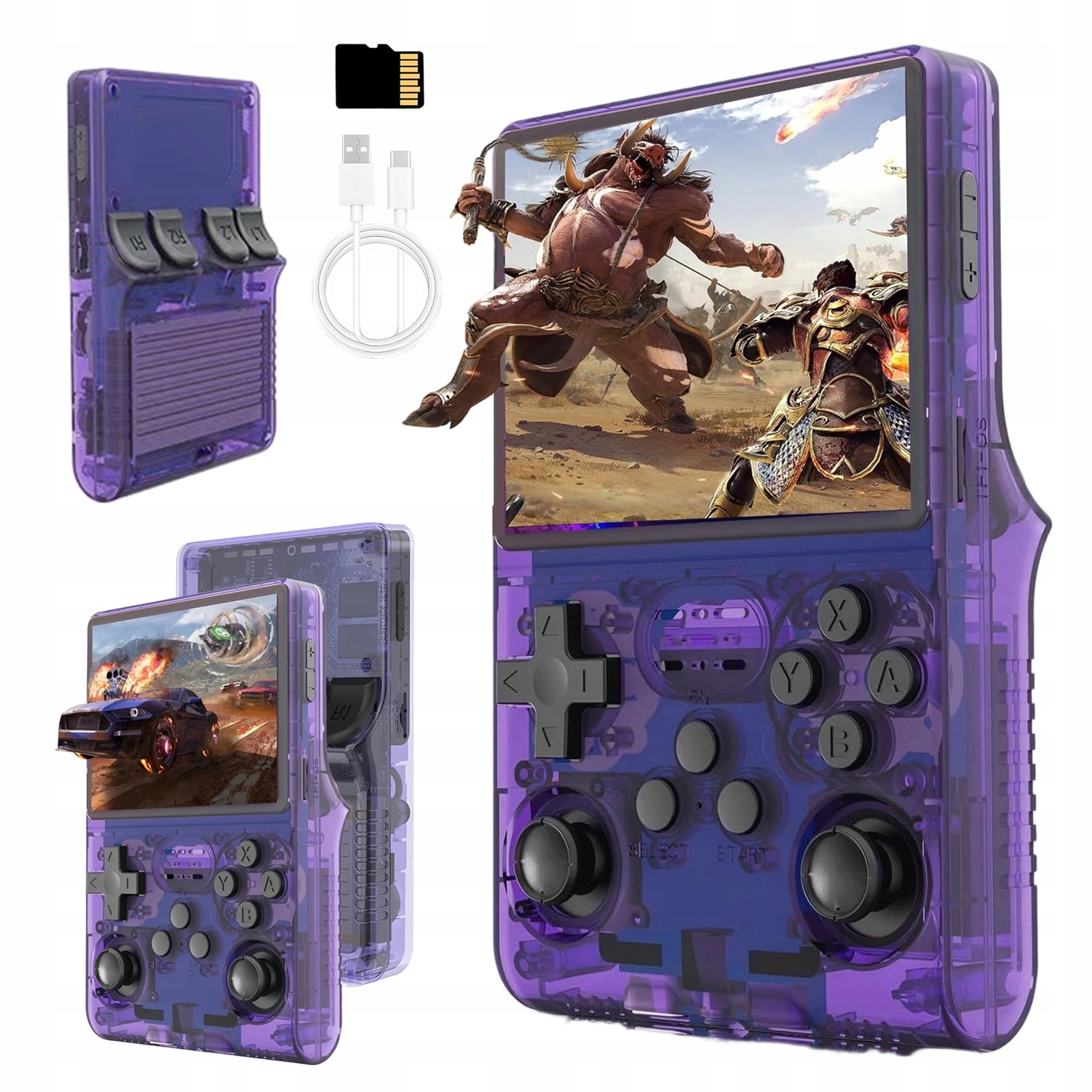 Przenośna Konsola R40S Do Gier Retro 30000+ Gier Linux 3.5'' Ips 256GB