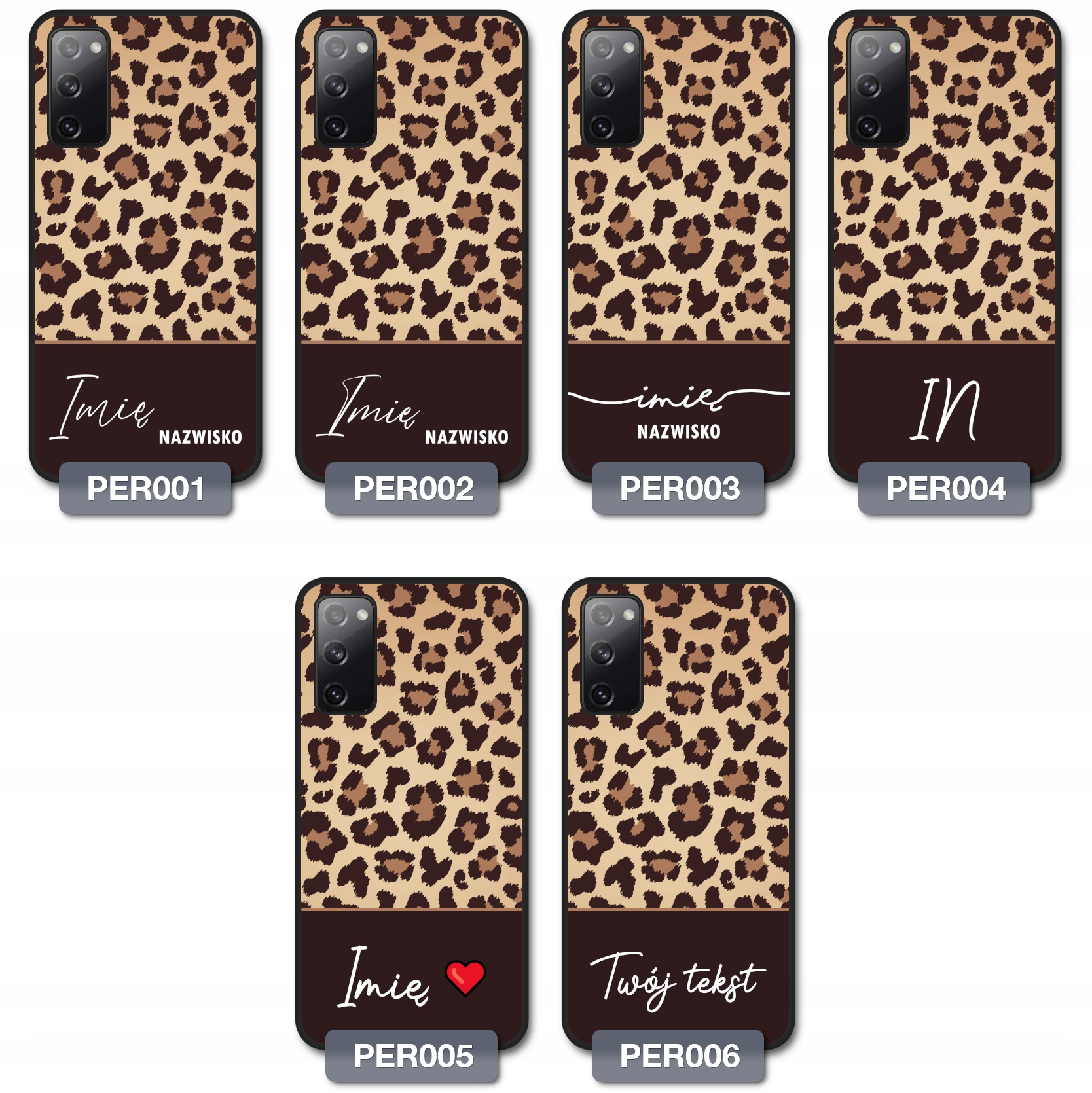 Etui do Samsung Galaxy S20 FE ZWIERZĘTA | INICJAŁY Dedykowany model Galaxy S20 FE