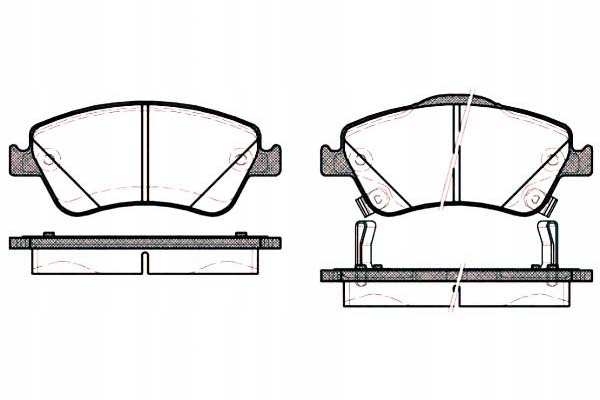 BRZDOVÉ DOŠTIČKY TOYOTA AURIS 19.2MM WVA24122 S CZ