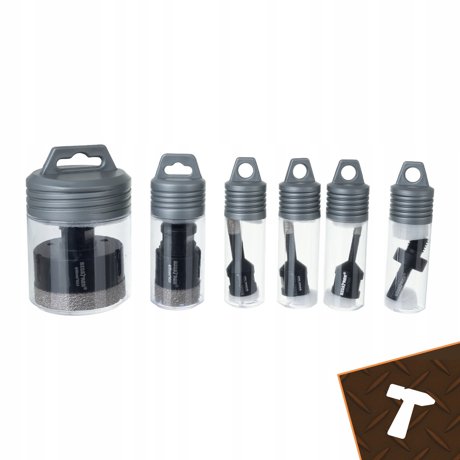 Korunkový Vrták Sada 6 Ks adaptér 6 – 68 mm Gres Keramika Bigstren