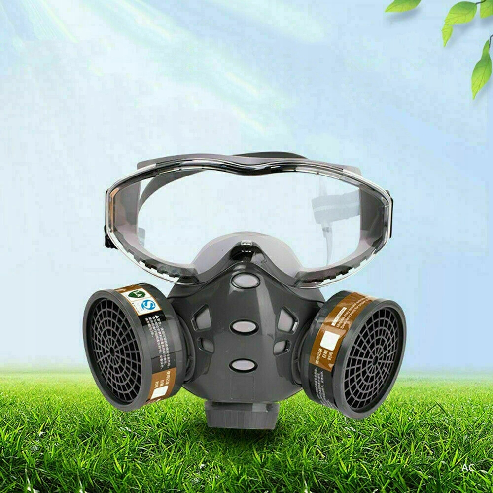 MASKA LAKIERNICZA PÓŁMASKA Z OKULARY OCHRONNE Marka inna