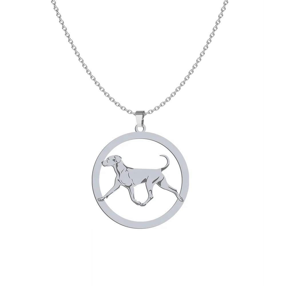 Stříbrný náhrdelník se psem Pinč Střední 925 Šperky Dárek Gravírování Bonus