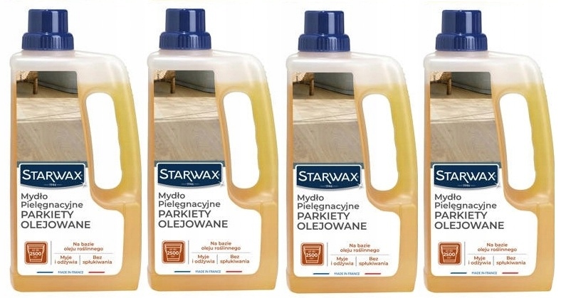 4xSTARWAX Ošetřující Mýdlo Olejované Parkety 1 L