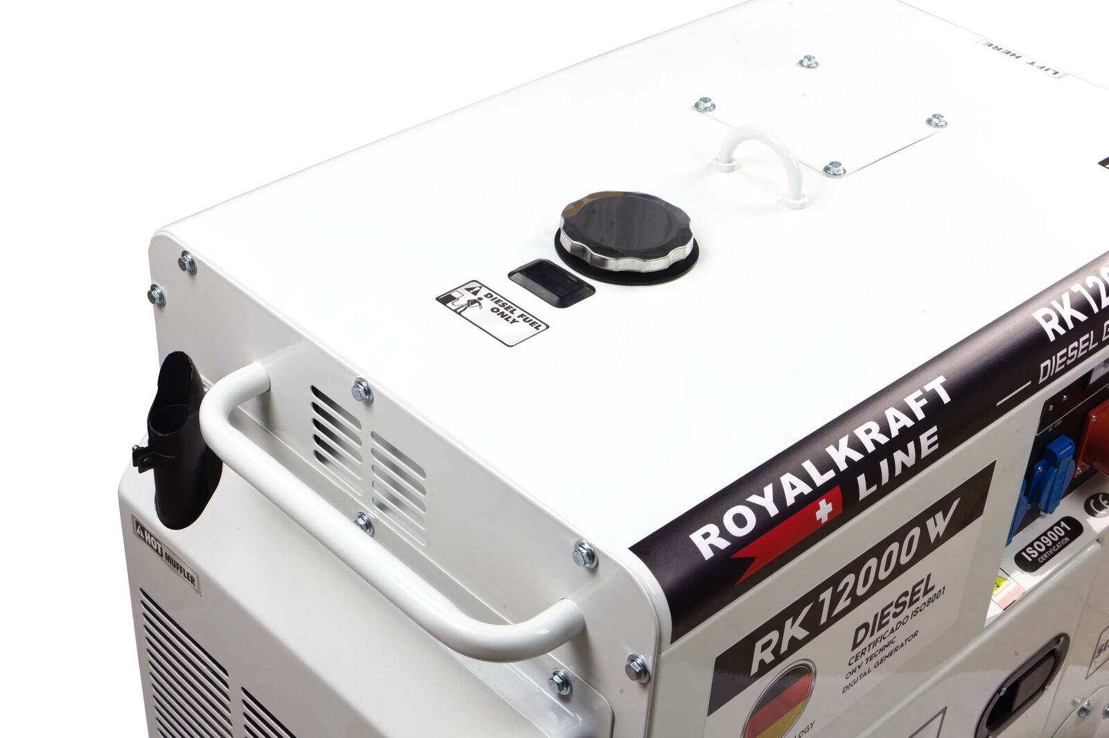 Agregat Prądotwórczy Diesel RK12000W 230V 14KM 7kW Model RK12000W-ATS