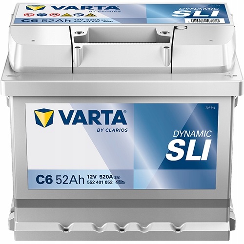 Akumulator Varta Blue C6 12V 52AH 520A P+ Sli