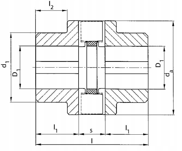 Sprzęgło kompletne agregatów próżniowych VP-70 DVP Marka inny