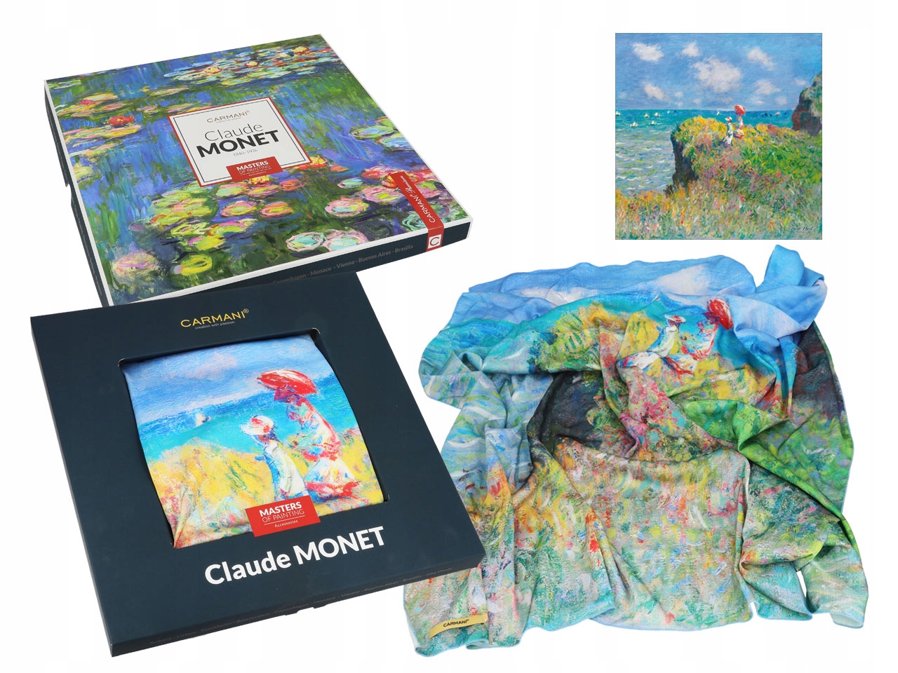 Dámský Šátek Claude Monet Procházka Po Útesu Dárkový Šátek