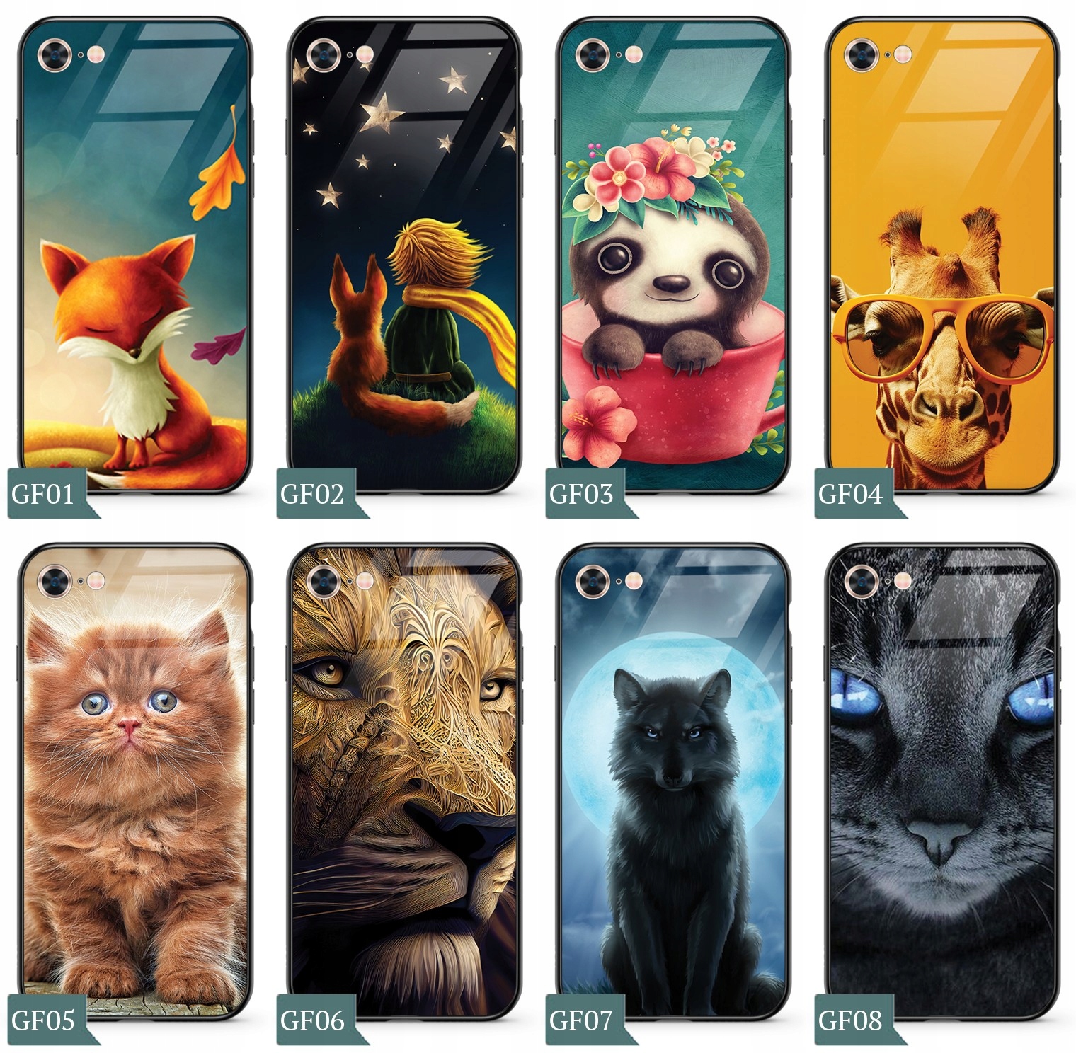 Etui SZKLANE do IPHONE 7 / 8 GLASS CASE + SZKŁO Dedykowana marka Apple