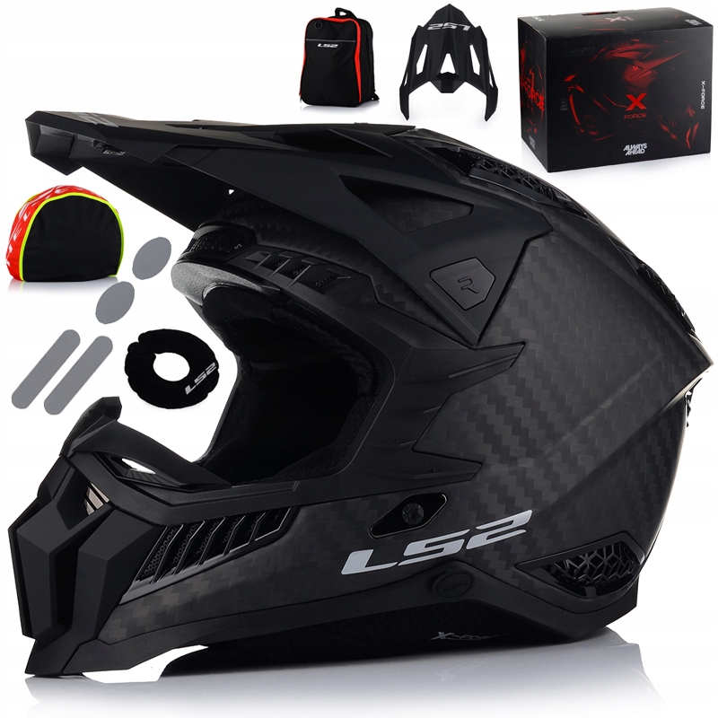 Motocyklová Prilba LS2 MX703 Carbon X-force Matt Enduro Cross Štvorkolka Atv