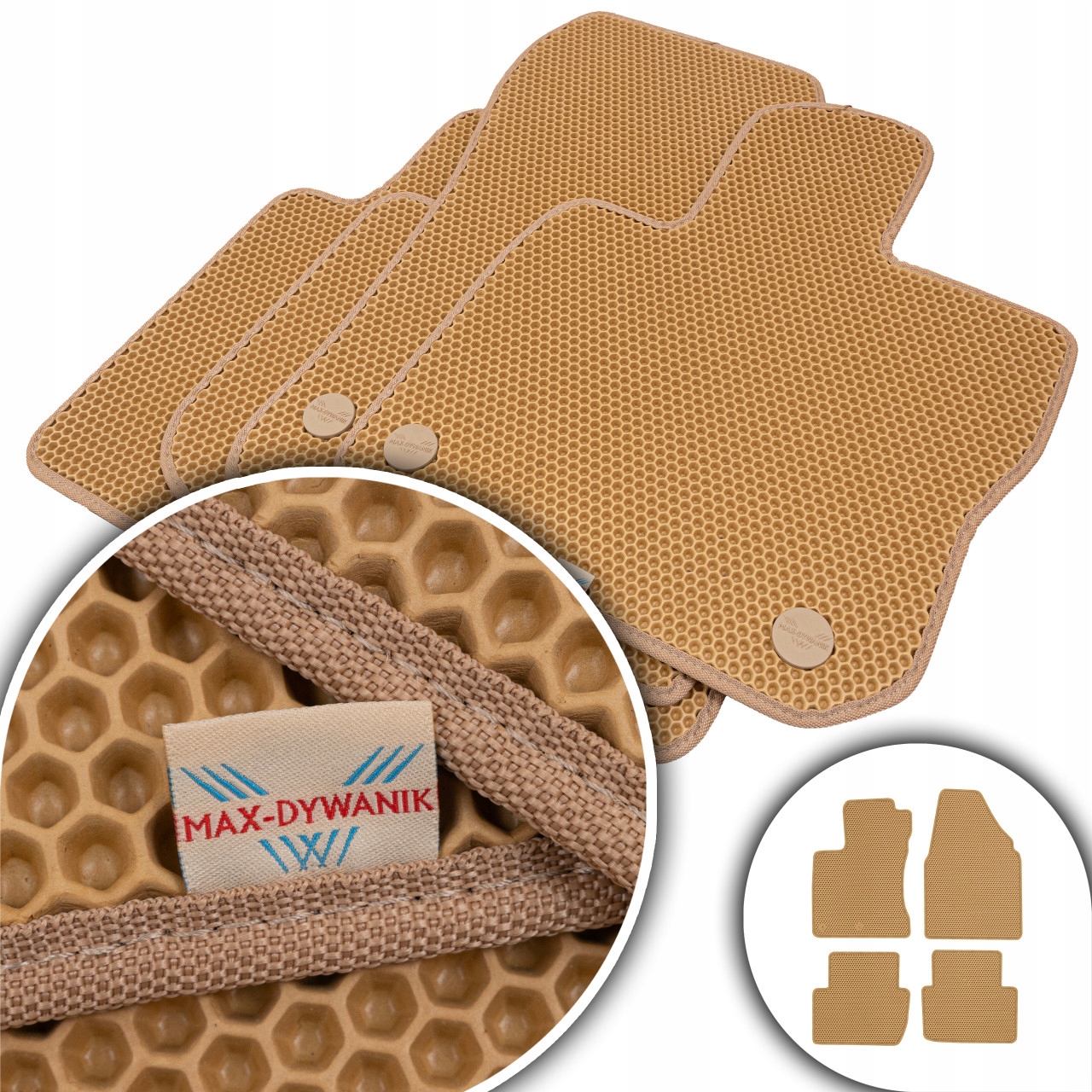 Nissan Qashqai I 2007-2013 Koberce Eva Eternity Béžové Honey